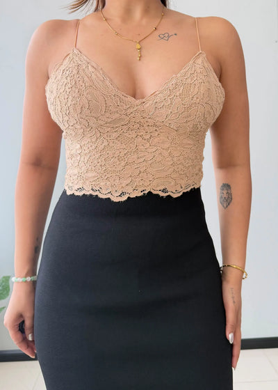 Size XS-S, Lace Top Bodycon Midi Dress - Closet by Payal