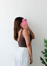 Size M Chocolate Deep V-Neck Bodysuit