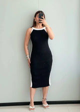 SIZE XS-S, Cotton Ribbed Bodycon Dress - Closet by Payal