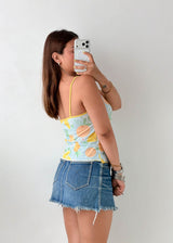 Size S-M Lemon Print Cami Top