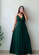 Size M Dark Green Flowing Maxi Dress