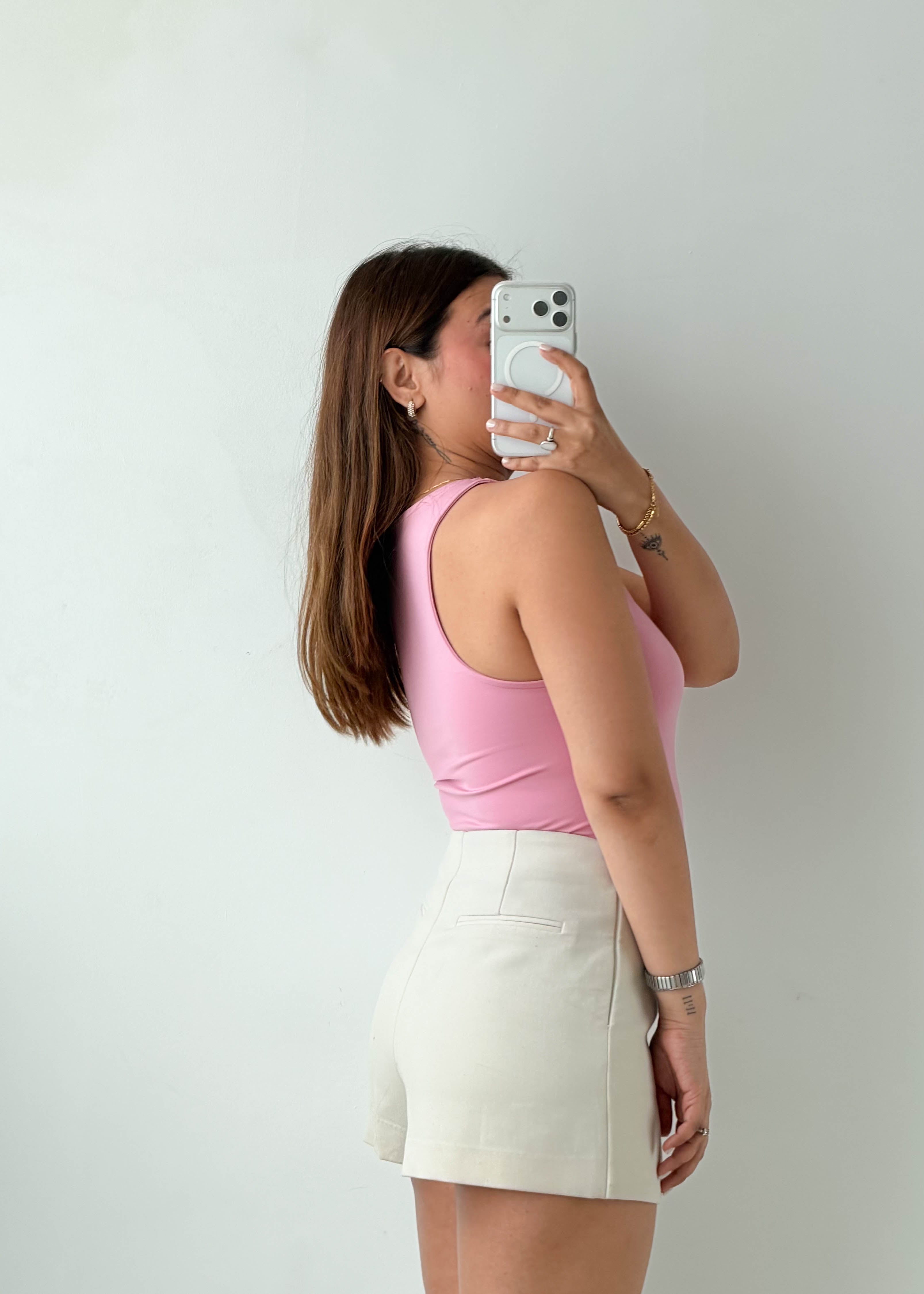 Size S-M Baby Pink Sleeveless Bodysuit