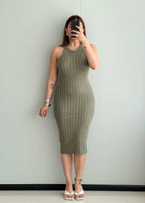 SIZE M-L, Pretty Green Bodycon Dress - Closet by Payal