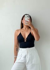 Size XS-S Navy Cutout Bodysuit