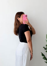 Size XS-S Black Crew Neck Bodysuit