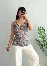 Size S-M, Paisley Printed Top - Closet by Payal