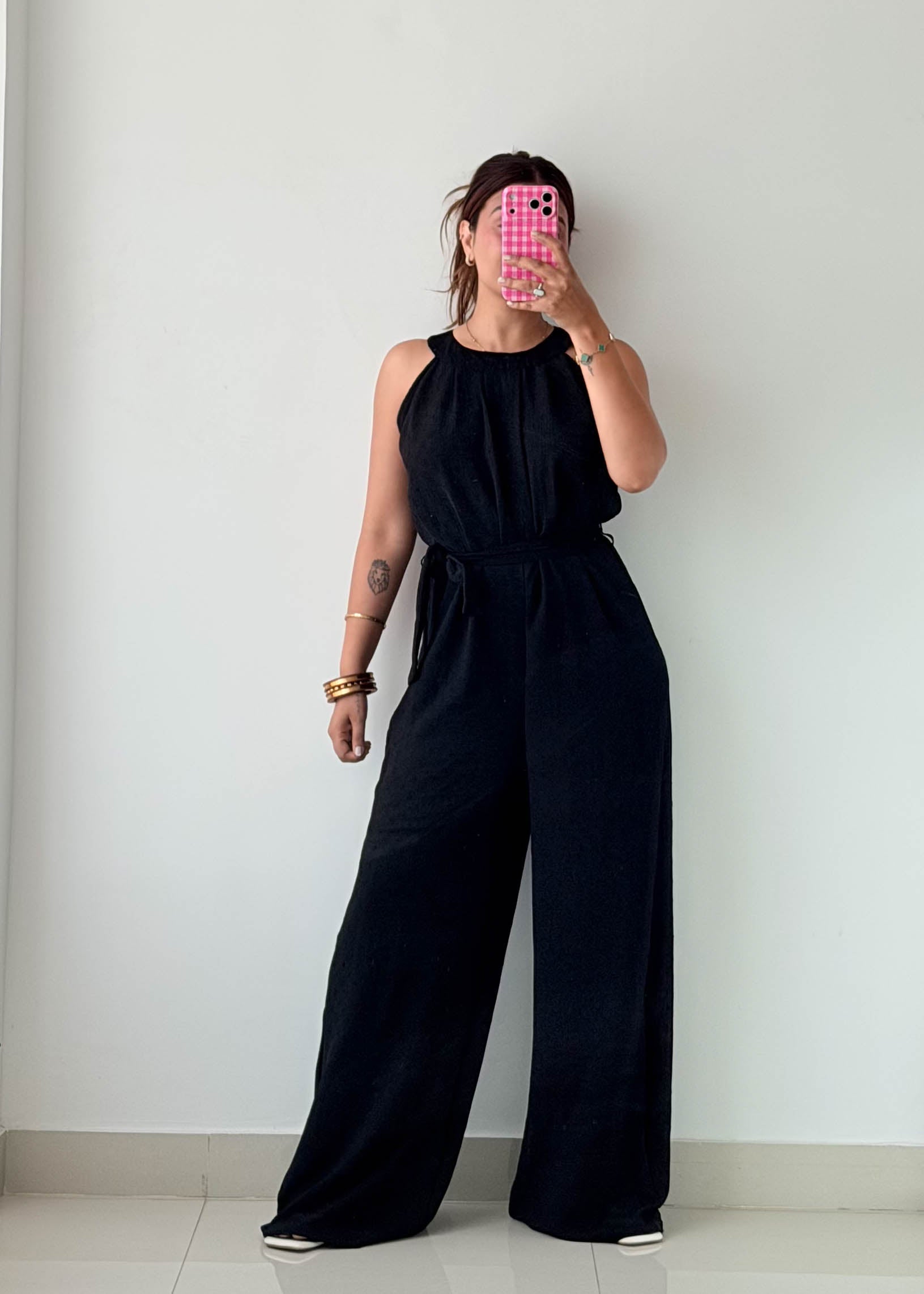 Size S Black Wide Leg Jumpsuit