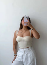 Size XS-S Beige Corset Style Top