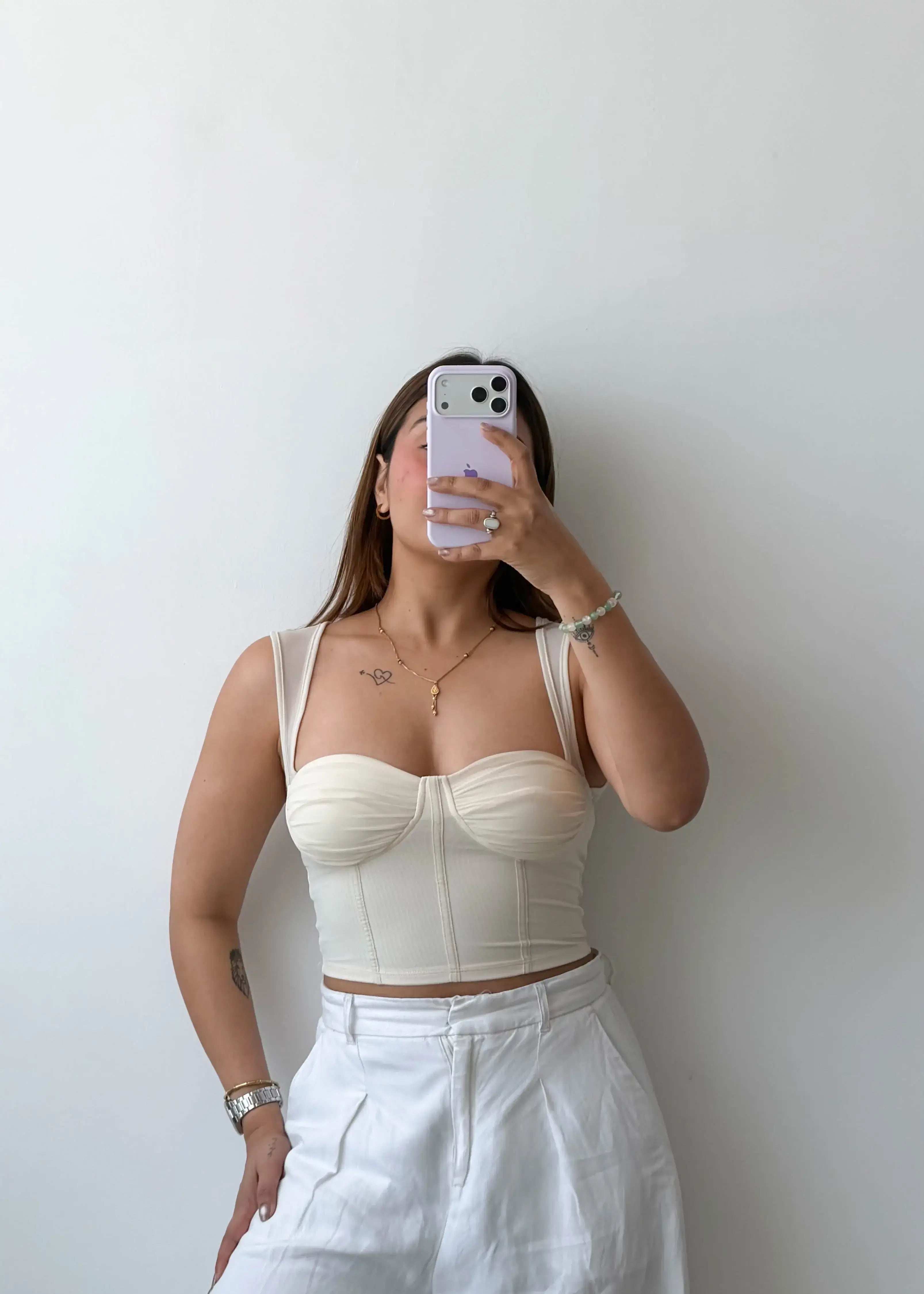 Size XS-S Beige Corset Style Top