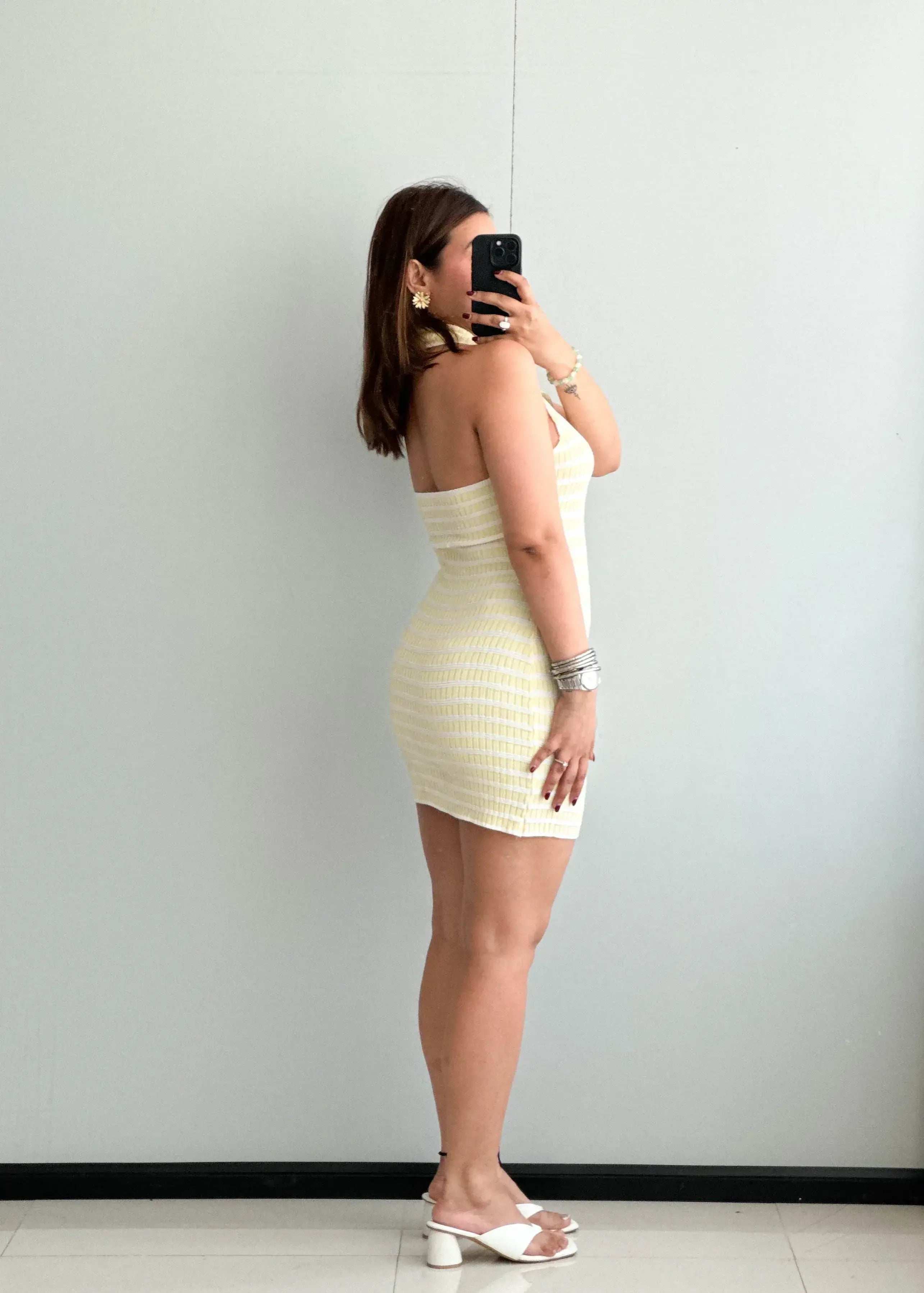 SIZE S-M, Mini Bodycon Dress - Closet by Payal
