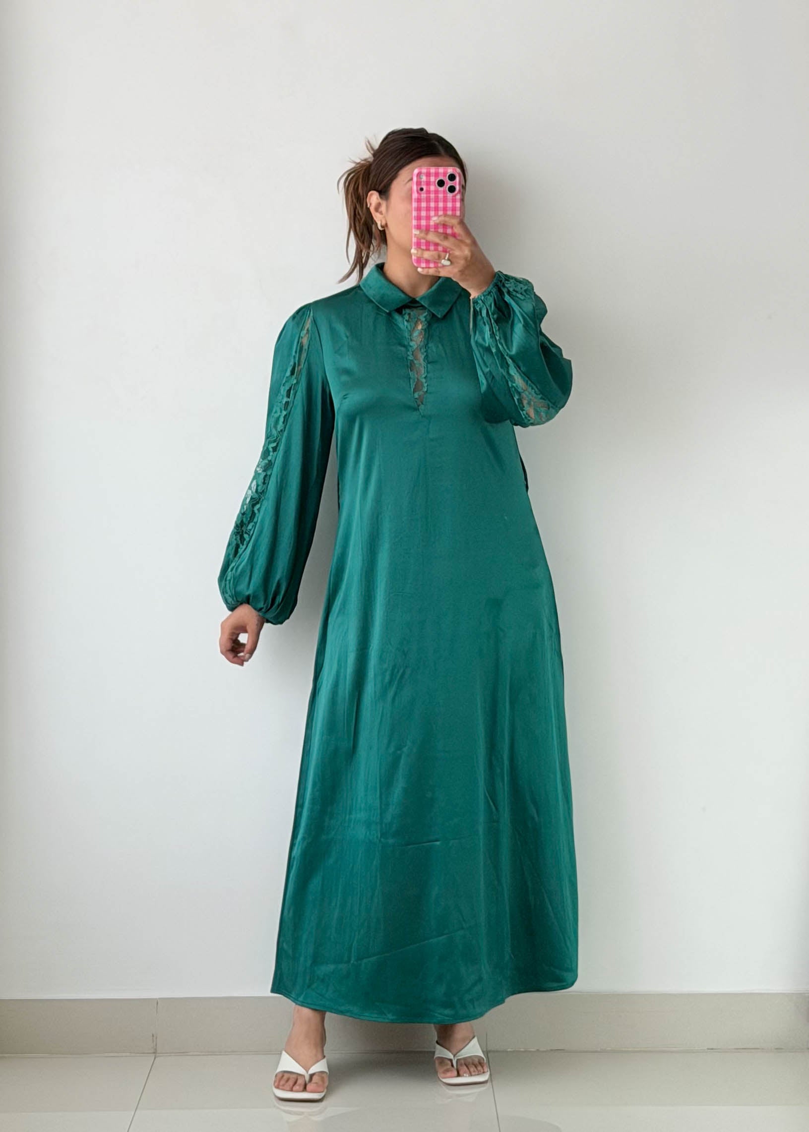 Size M-L Emerald Green Maxi Dress
