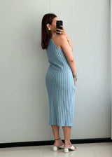 SIZE M-L, Ribbed Bodycon Dress - Closet by Payal