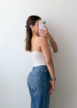 Size XS-S White Lace Corset Style Top