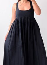 Size S-M Black Sleeveless Maxi Dress