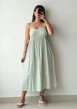 SIZE S-M, Cotton Printed Midi Dress - Closet by Payal