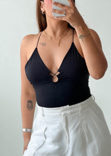 Size XS-S Navy Cutout Bodysuit