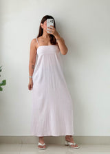 Size XS-S White Cotton Maxi Dress