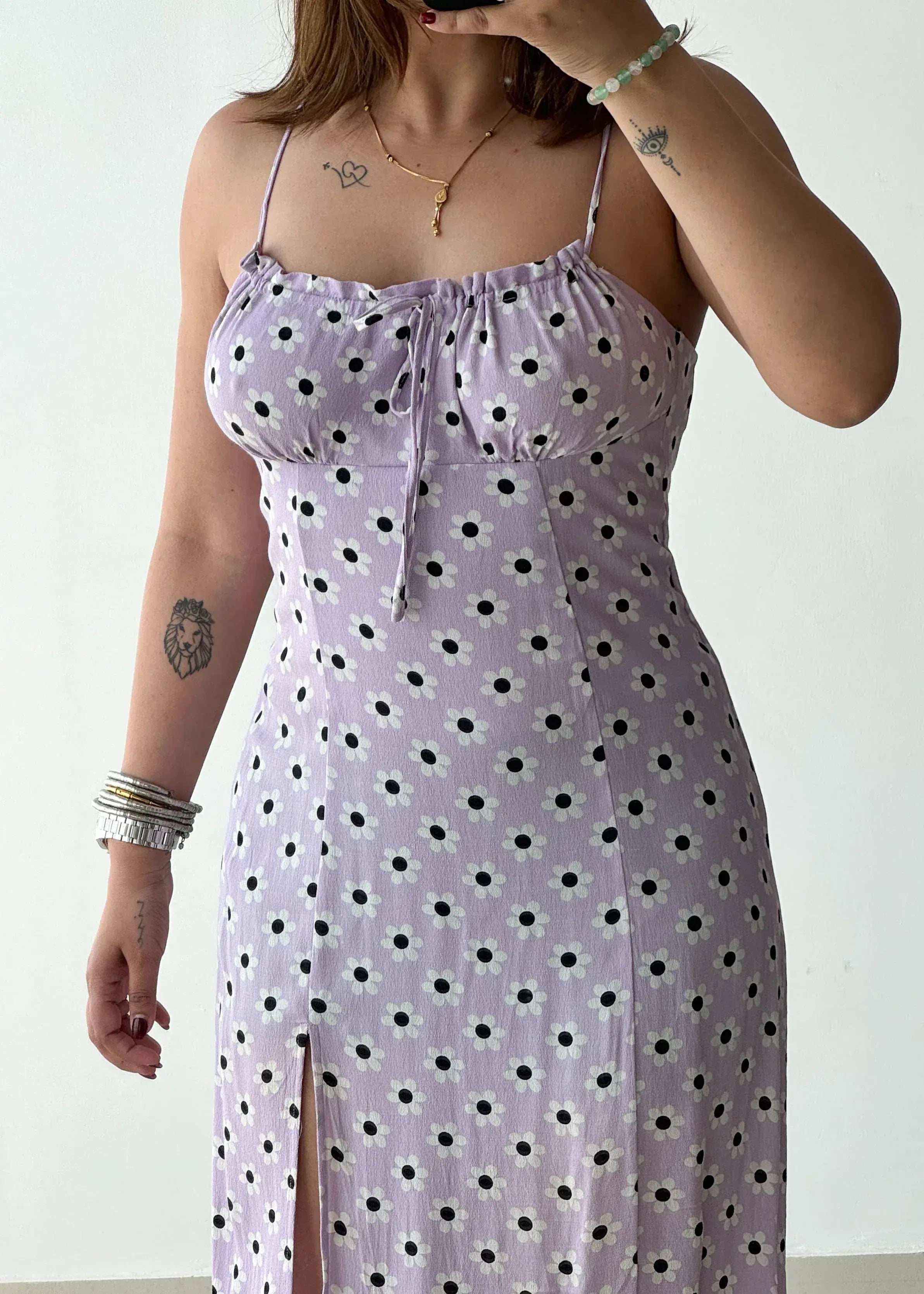SIZE XS-S, Cotton Printed Midi Dress - Closet by Payal