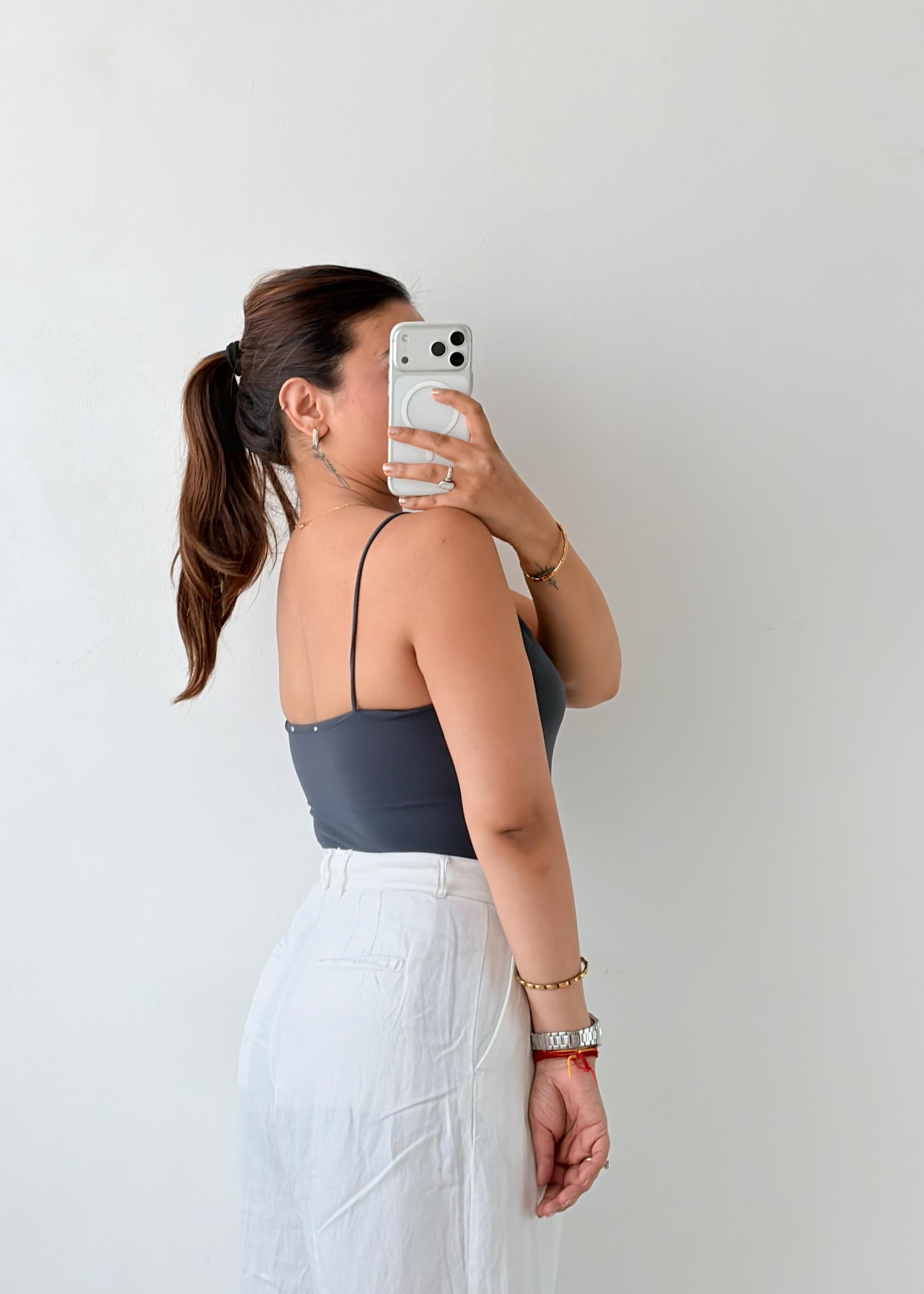 Size XS-S Slate Blue Cami Bodysuit