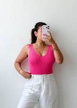 Size S-M Hot Pink Sleeveless Top