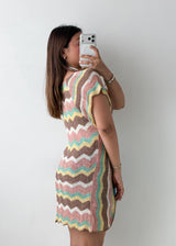 Size S-M Multicolor Crochet Tie Vest Top