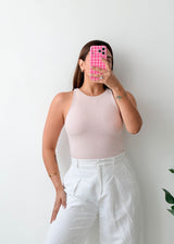 Size S Blush Racerback Bodysuit