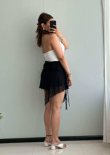 Waist : 30-32, Layered mini skirt with shorts inside - Closet by Payal