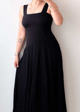 Size S-M Black Flowy Maxi Dress