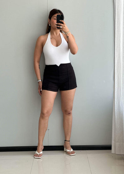 Waist : 28-29, Black Suede Shorts - Closet by Payal