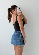 Size XS-S Black Scoop Neck Bodysuit