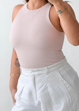 Size S Blush Racerback Bodysuit