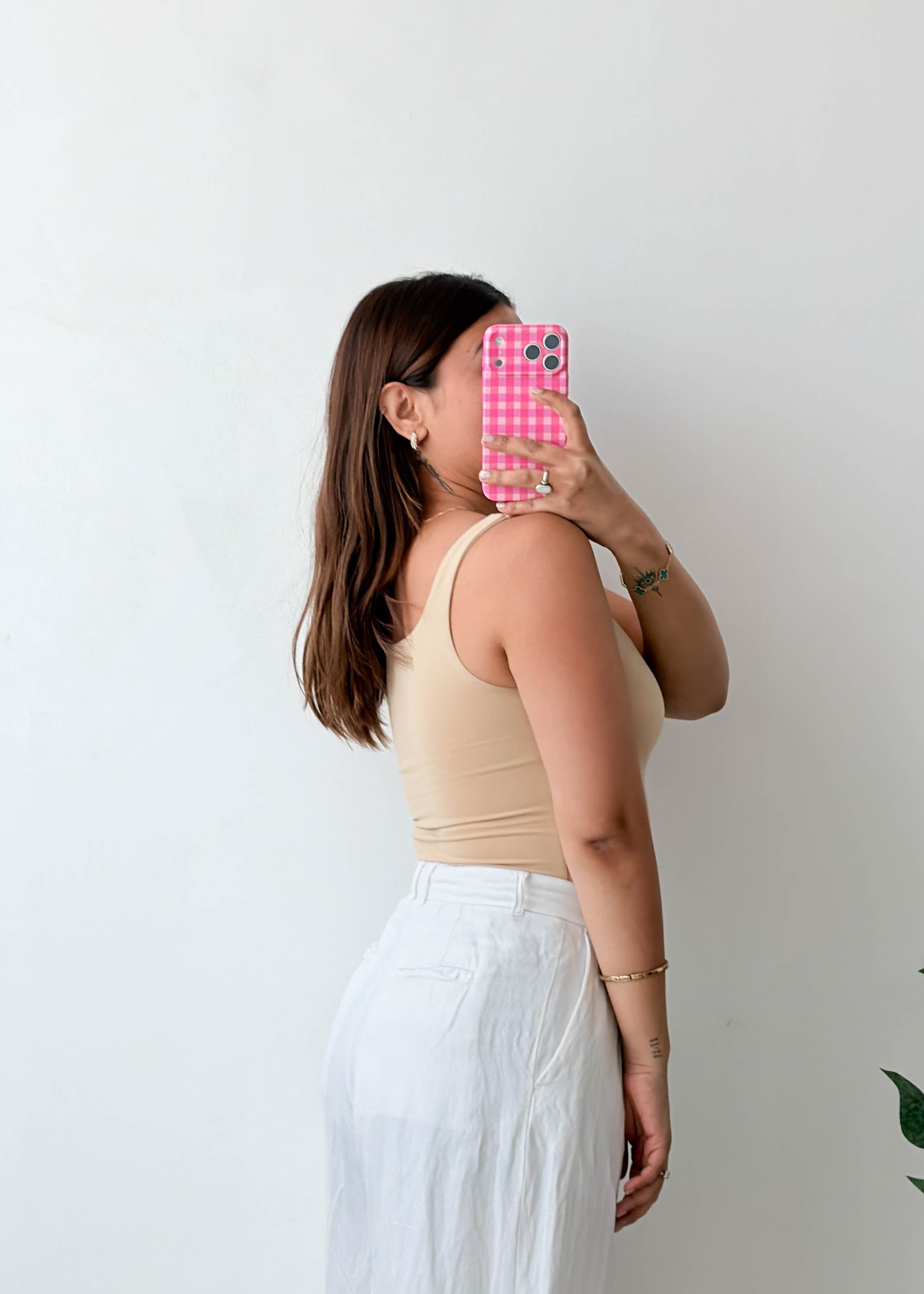 Size XS Nude Square Neck Bodysuit