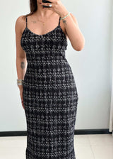 SIZE L-XL, Printed Mesh with lining Midi Dress - Closet by Payal