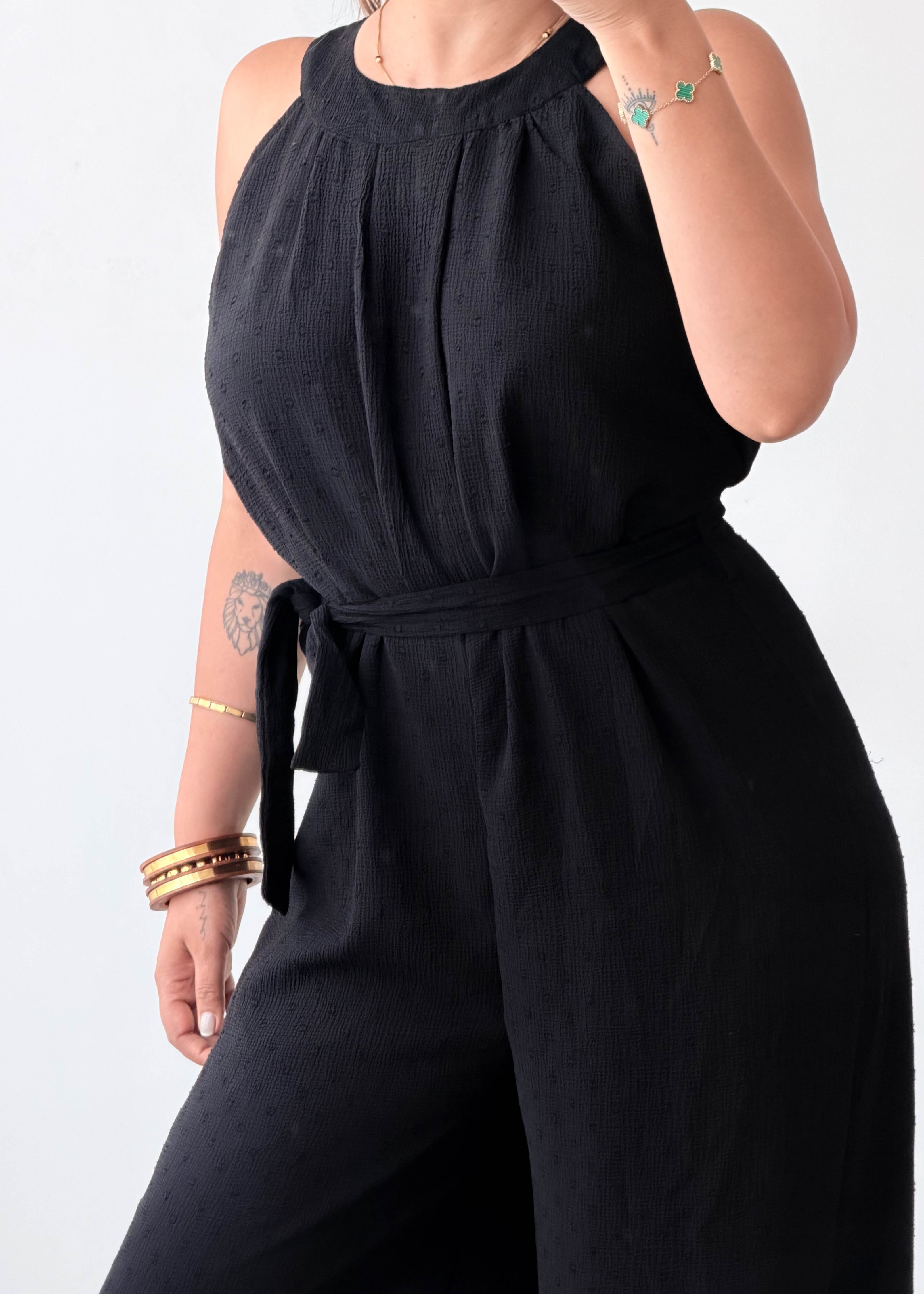 Size S Black Wide Leg Jumpsuit