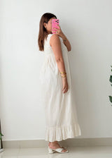 Size S-M Cream Boho Maxi Dress