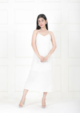 WHITE BACKLESS DRESS