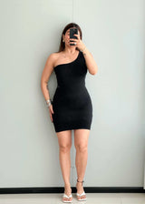 SIZE S-M, One Shoulder Bodycon Dress - Closet by Payal