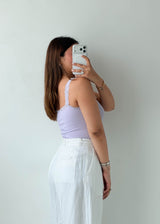 Size XS-S Lavender Lace Trim Bodysuit
