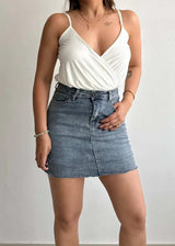 SIZE XS-S,Solid Cotton Ribbed BodySuit - Closet by Payal