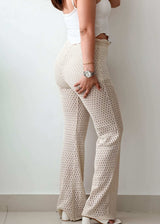 Waist 24-28 Beige Crochet Pants