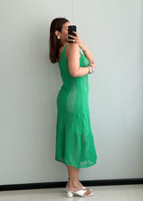 SIZE M-L,  Crochet Summer Midi Dress