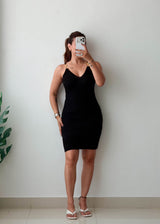 Size XS-S Black Gold Detail Mini Dress