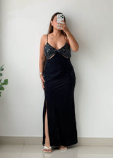 Size M Black Sequin Cutout Party Perfect Dress