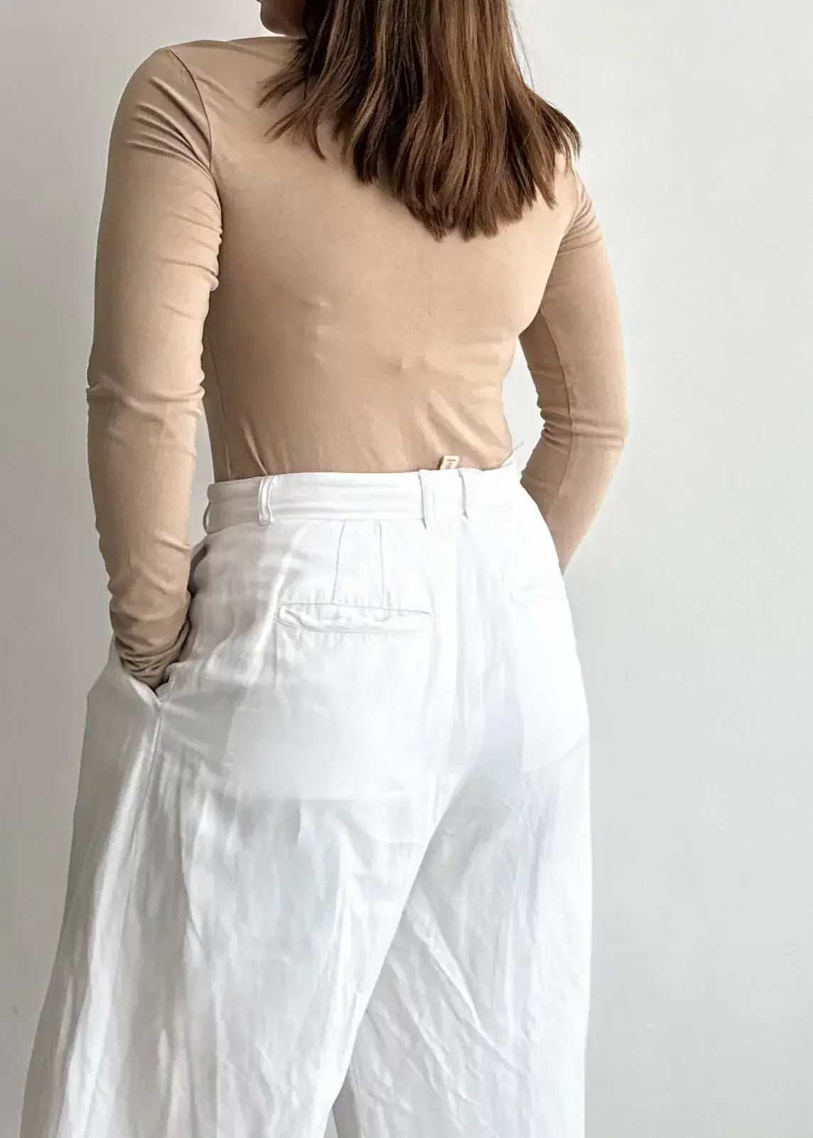 SIZE M-L, Solid Cotton Ribbed BodySuit - Closet by Payal