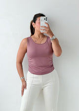 Size M-L Mauve Sleeveless Tank Top