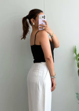 Size XS-S, Black Heart Detail Camisole Top - Closet by Payal