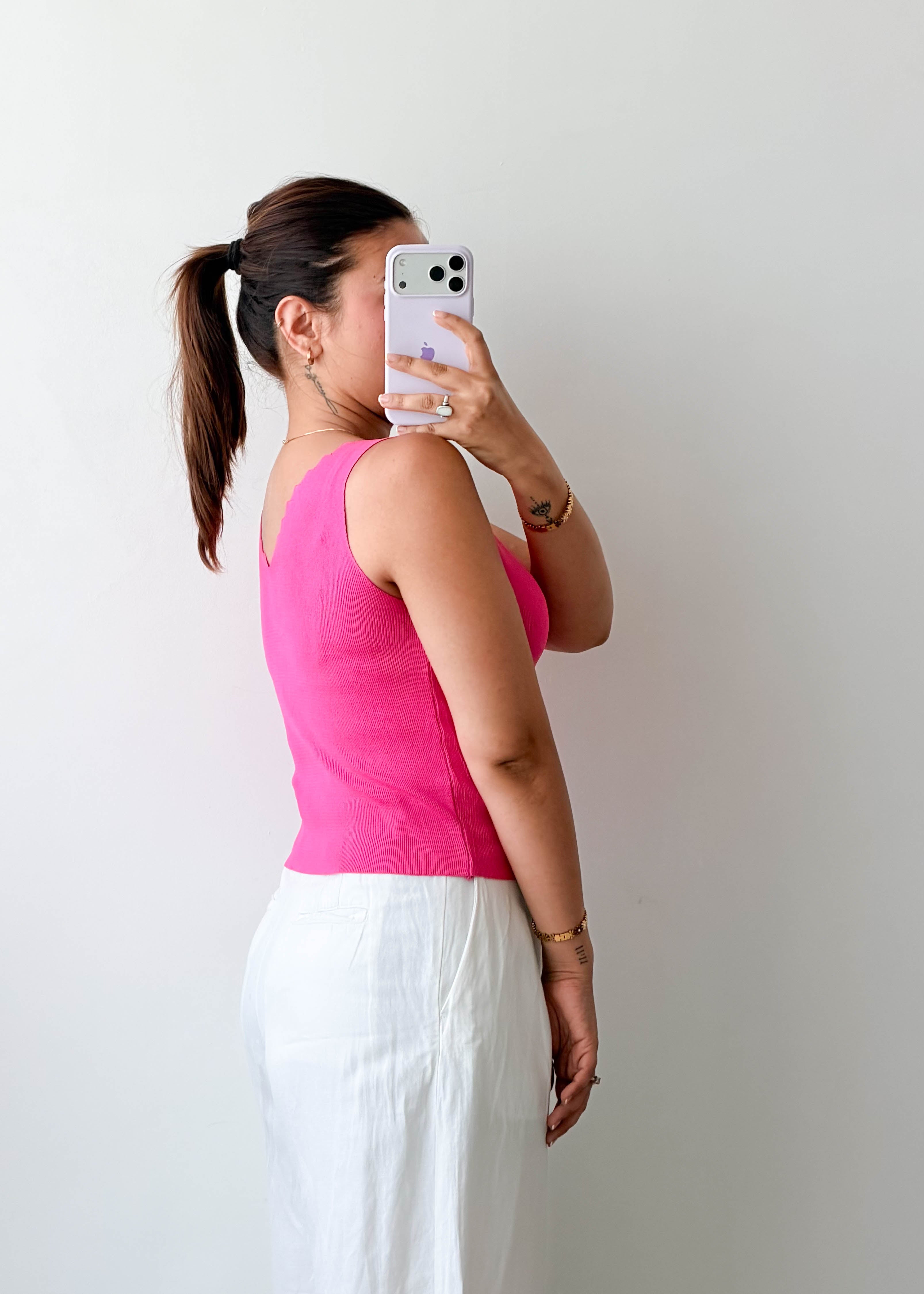 Size S-M Hot Pink Sleeveless Top