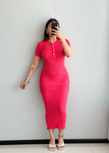 SIZE XS-S,   Cotton Ribbed bodycon Dress