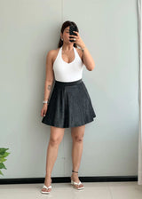Waist : 28-30, Glittered Flared Skirt - Closet by Payal