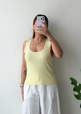 Size M-L, Lime Basic Tank Top